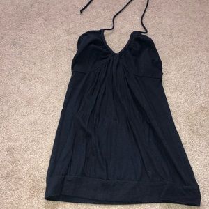 navy blue halter top